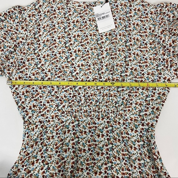 Faithfull The Brand floral Mini Dress size 6 - Picture 10 of 12